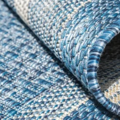 Unique Loom Duna Outdoor Rectangle Rug, Blue