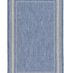 Unique Loom Duna Outdoor Rectangle Rug, Blue