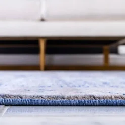 Unique Loom Fade Rectangle Rug, Blue DECOR