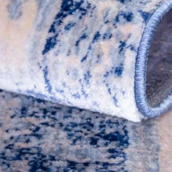 Unique Loom Fade Rectangle Rug, Blue DECOR