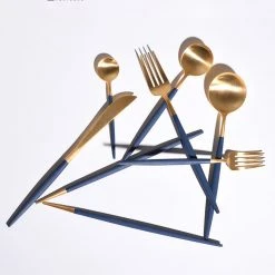 Cutipol Goa Flatware, Blue/gold