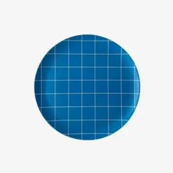 Xenia Taler Blue Grid Side Plate 8" KITCHEN