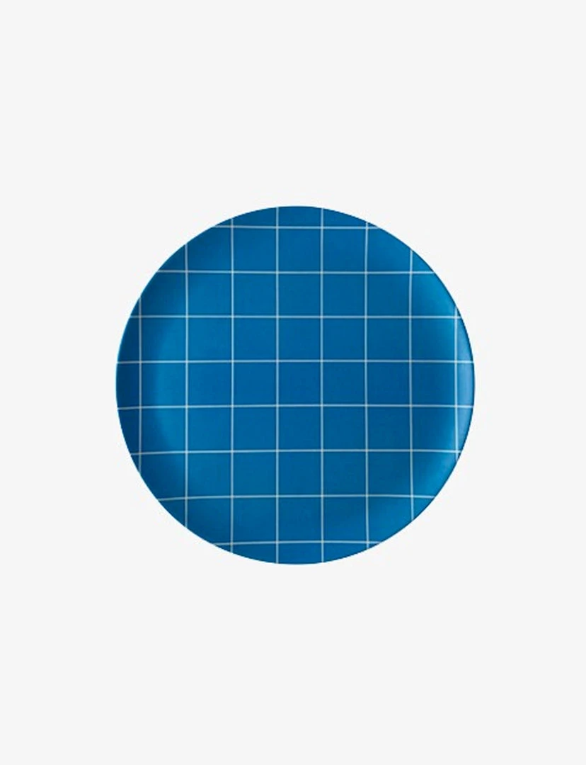 Xenia Taler Blue Grid Side Plate 8" KITCHEN 1 Xenia Taler Blue Grid Side Plate 8" KITCHEN