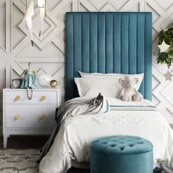 Tov Addison Bed, Blue FURNITURE