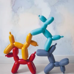 Imm-Living Big Top Ceramic Balloon Dog Bookend, Matte DECOR