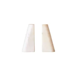 Bloomingville DECOR White Marble Bookends (Set Of 2)