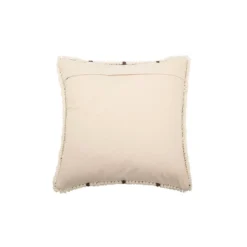 Bloomingville DECOR Square Woven Wool Looped Pillow 22"