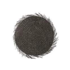 Bloomingville Round Hand-Woven Natural Seagrass Placemat 15"