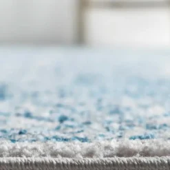 Unique Loom DECOR Bada Rectangle Rug, Blue