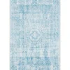Unique Loom DECOR Bada Rectangle Rug, Blue