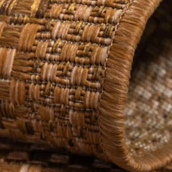 Unique Loom Duna Outdoor Rectangle Rug, Light Brown DECOR