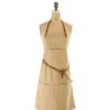Creative Co-op KITCHEN Cotton Canvas Apron W/ Leather Ties