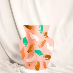 Octaevo Hamsa Pink Paper Vase