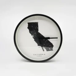 Cloudnola City Map Clock - Black