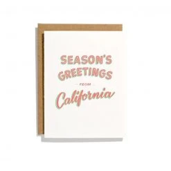 Iron Curtain Press NEW ARRIVAL California Season's Greetings Card