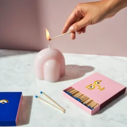 Octaevo DECOR Templo Candle Sculpture, Pale Rose