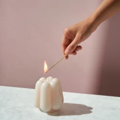 Octaevo Templo Candle Sculpture, Ivory