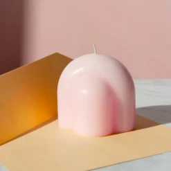 Octaevo DECOR Templo Candle Sculpture, Pale Rose