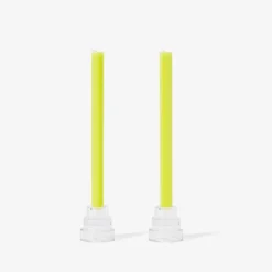 Areaware Dusen Dusen Taper Candles, Yellow