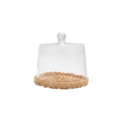 Bidk Home Cane & Glass Food Dome