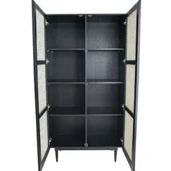 LH Imports Caroline Bookcase With Full Doors