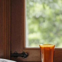 NEW ARRIVAL Kinto Cast Amber Double Wall Glass 290ml