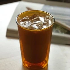 NEW ARRIVAL Kinto Cast Amber Double Wall Glass 290ml