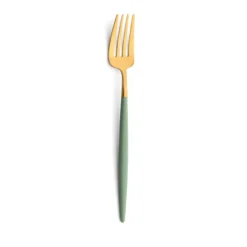 Cutipol Goa Flatware, Celadon/gold