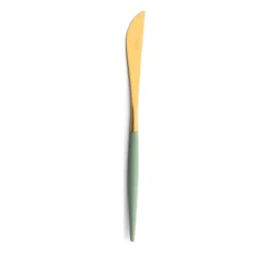 Cutipol Goa Flatware, Celadon/gold