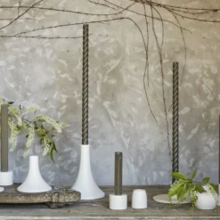 The Floral Society Ceramic Blossom Vase, Matte White