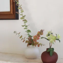 The Floral Society Ceramic Blossom Vase, Matte White