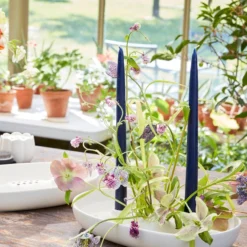 The Floral Society DECOR Ceramic Flower Frog Bowl & Taper Holder