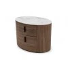 VIG FURNITURE Charlie Oval Nightstand