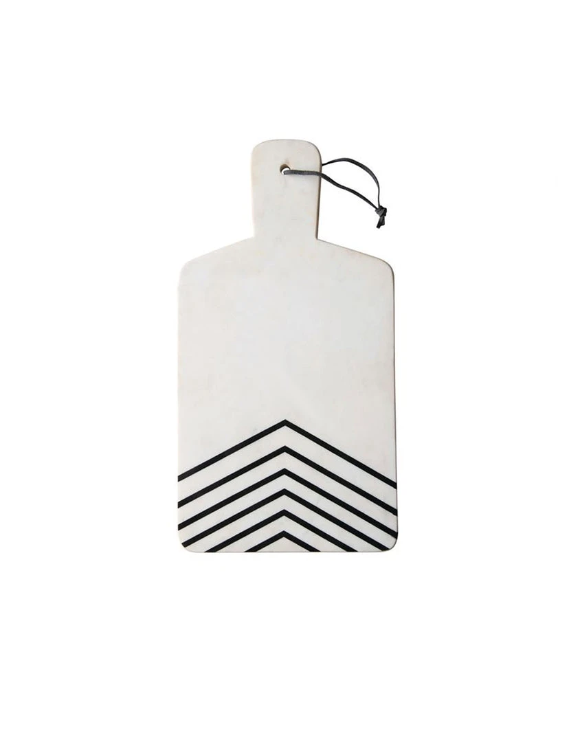 Bloomingville Black Chevron Marble Cheese Board 1 Bloomingville Black Chevron Marble Cheese Board