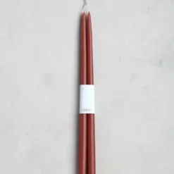 The Floral Society Dipped Taper Candles, Clay DECOR