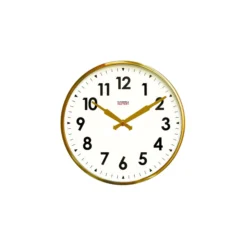 Cloudnola Factory Brushed Gold Numbers Clock 12"