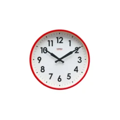 Cloudnola DECOR Factory Red Numbers Clock 12"