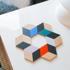 Areaware Table Tiles, Modern Multi