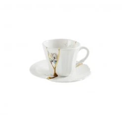 NEW ARRIVAL Seletti Kintsugi Coffee Cup W/ Saucer, Single Flower