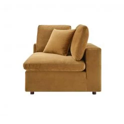 Modway Cody Velvet Sofa, Corner Chair