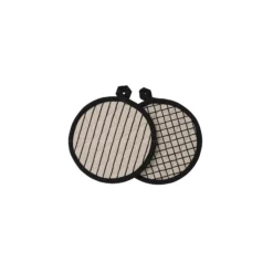 Bidk Home Colet Black & White Cotton Pot Holder KITCHEN