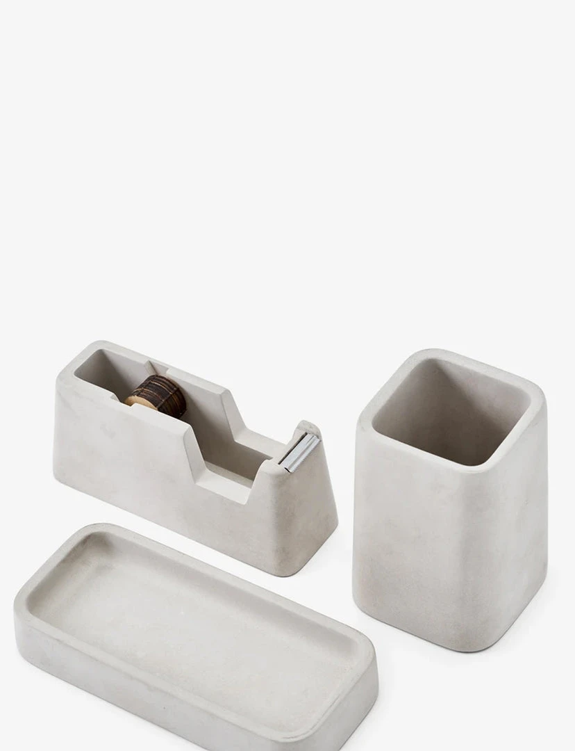 Areaware DECOR Concrete Desk Set 3 Areaware DECOR Concrete Desk Set