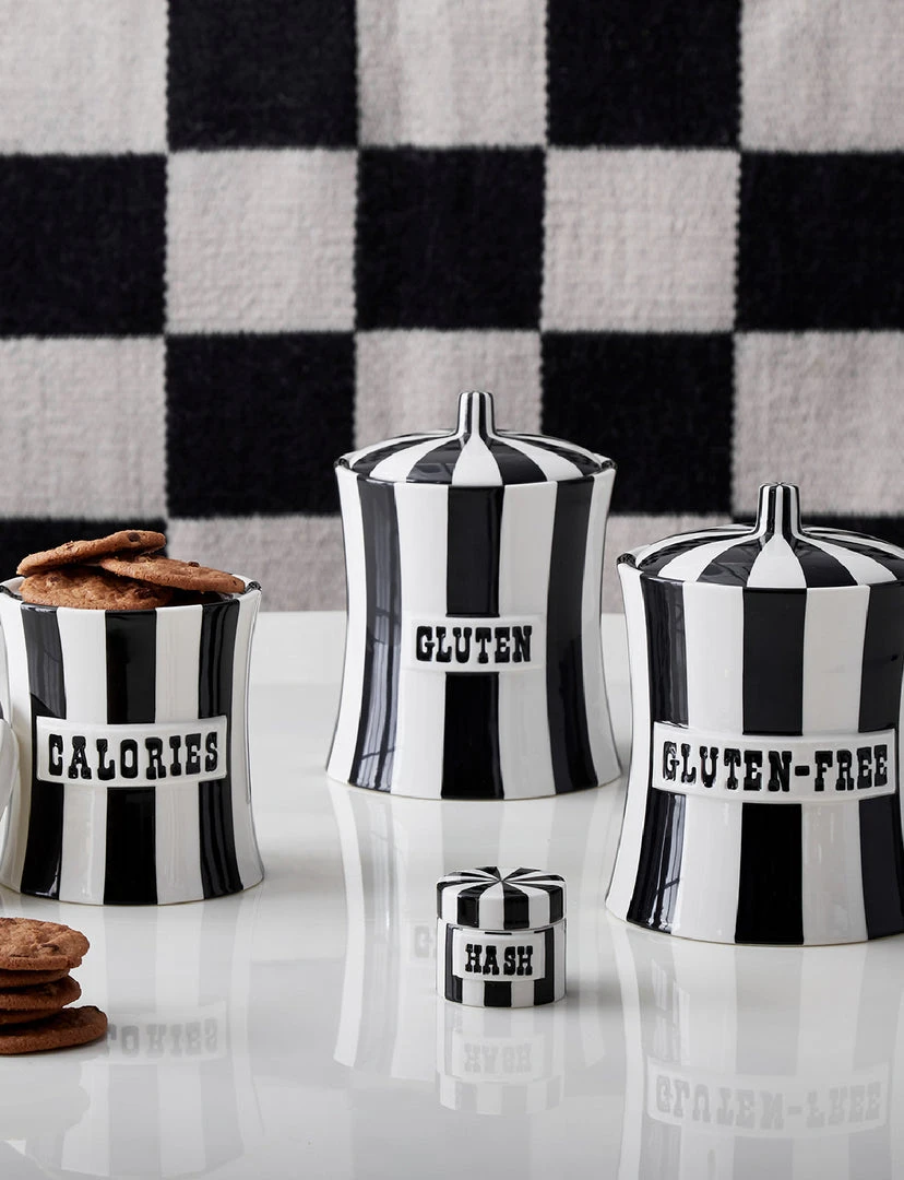 Jonathan Adler KITCHEN Vice Hash Canister 3 Jonathan Adler KITCHEN Vice Hash Canister