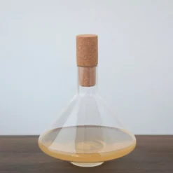 Creative Co-op Glass Decanter With Cork Stopper 48oz KITCHEN