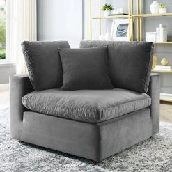 Modway Cody Velvet Sofa, Corner Chair