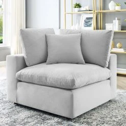 Modway Cody Velvet Sofa, Corner Chair