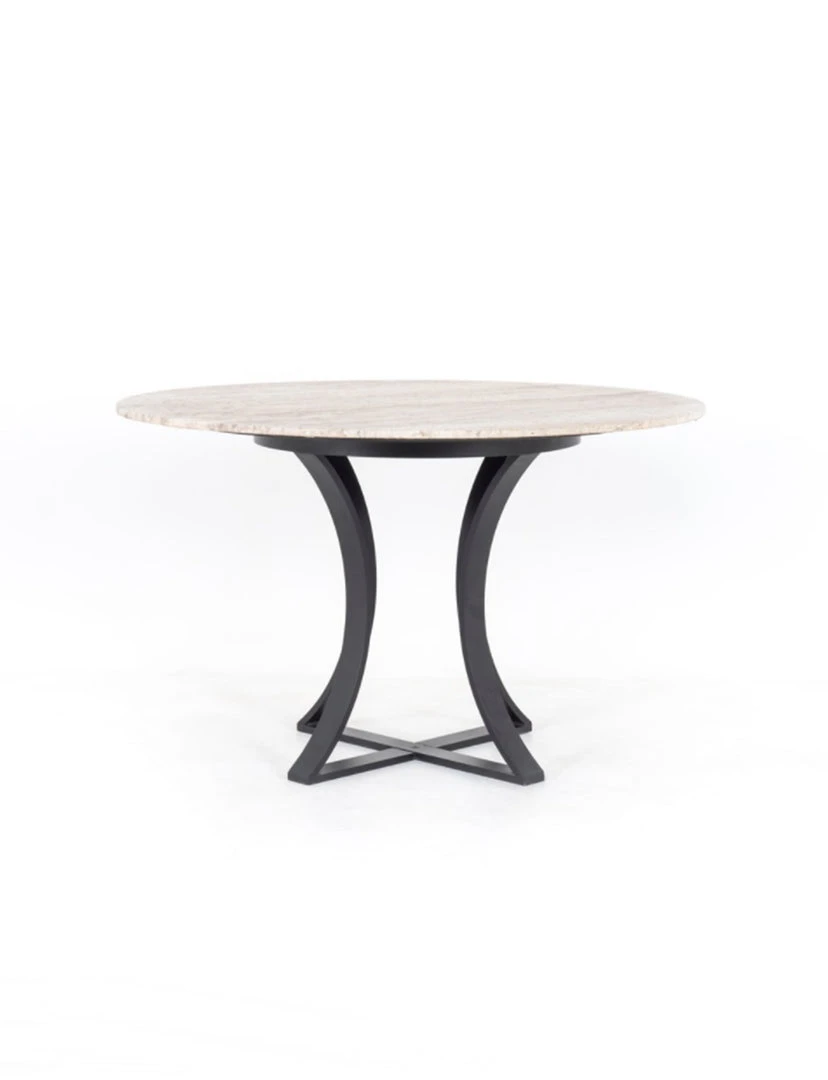 Four Hands Sage Dining Table, White Travertine 2 Four Hands Sage Dining Table, White Travertine