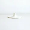 The Floral Society DECOR Ceramic Taper Holder, Matte White