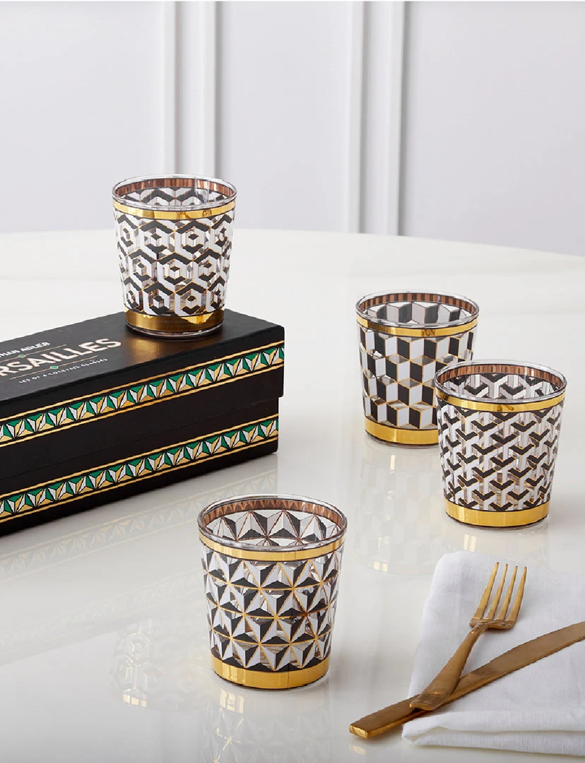 Jonathan Adler Versailles Glassware, Set Of 4 KITCHEN 7 Jonathan Adler Versailles Glassware, Set Of 4 KITCHEN