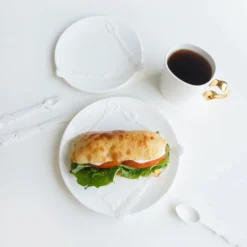 KITCHEN Twig Cutlery Oval Mug With Gold Handle 14 KITCHEN Twig Cutlery Oval Mug With Gold Handle